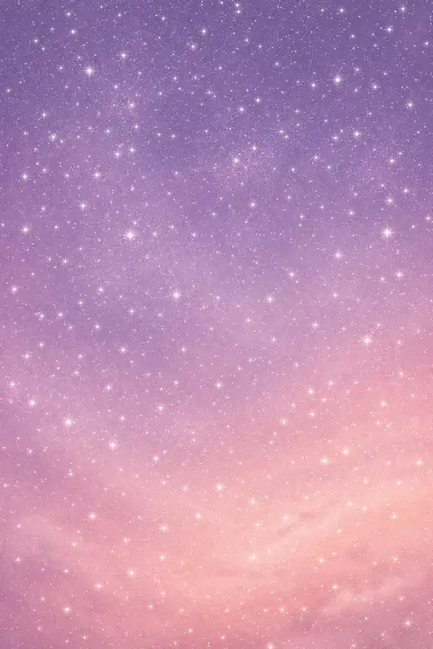 Aesthetic star wallpaper with a dense field of tiny soft stars over a lavender gradient sky