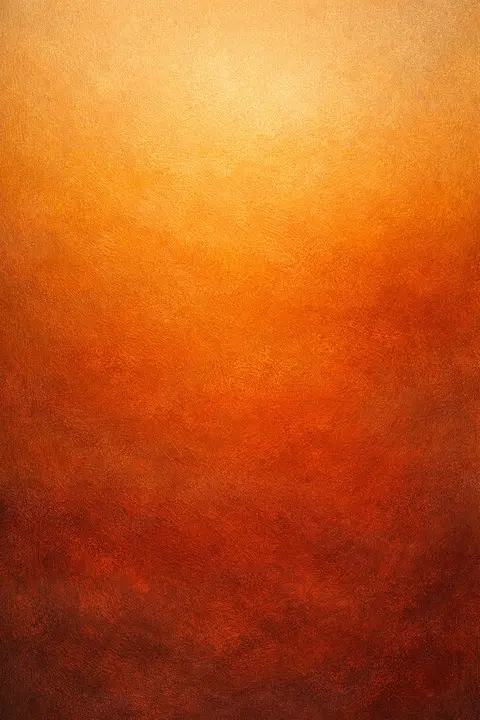 Fall aesthetic wallpaper with a silky gradient from pale amber through burnt orange to rust