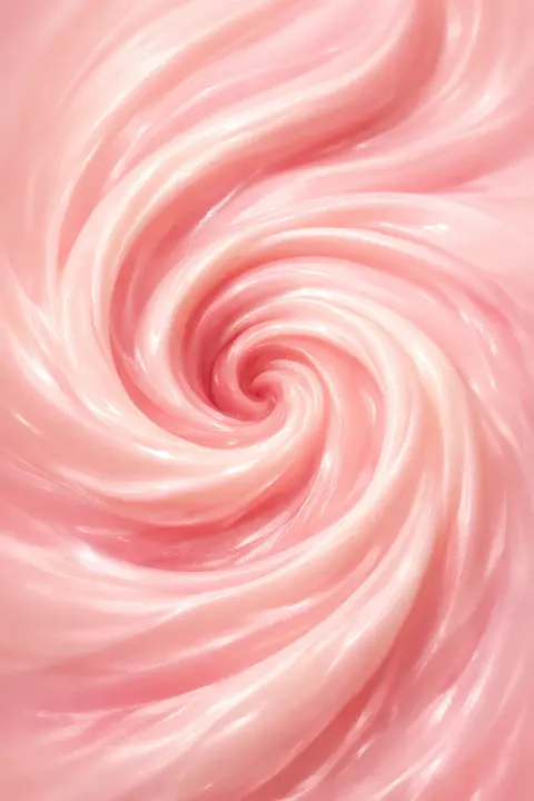 Pink wallpaper of a creamy strawberry swirl like cake frosting