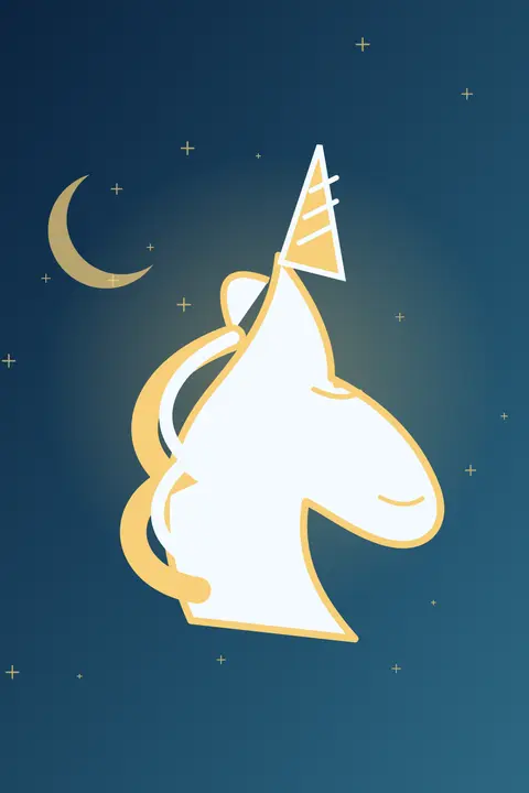 Constellation Crown unicorn aesthetic wallpaper in the celestial collection