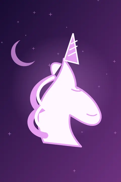 Cosmic Gallop unicorn aesthetic wallpaper in the celestial collection