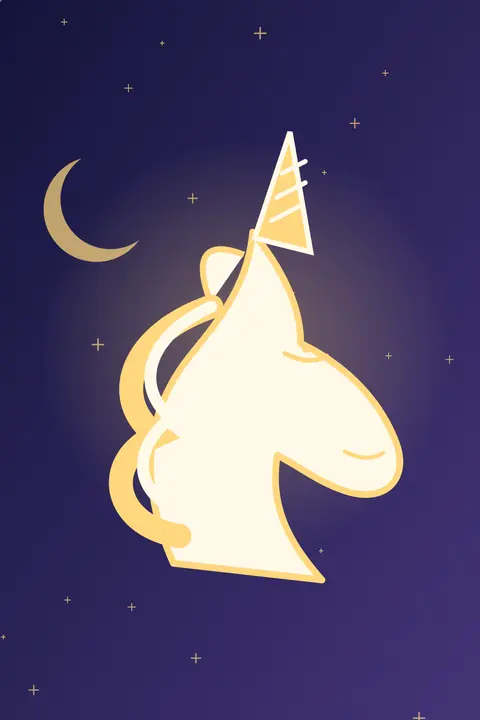 Moon Keeper unicorn aesthetic wallpaper in the celestial collection