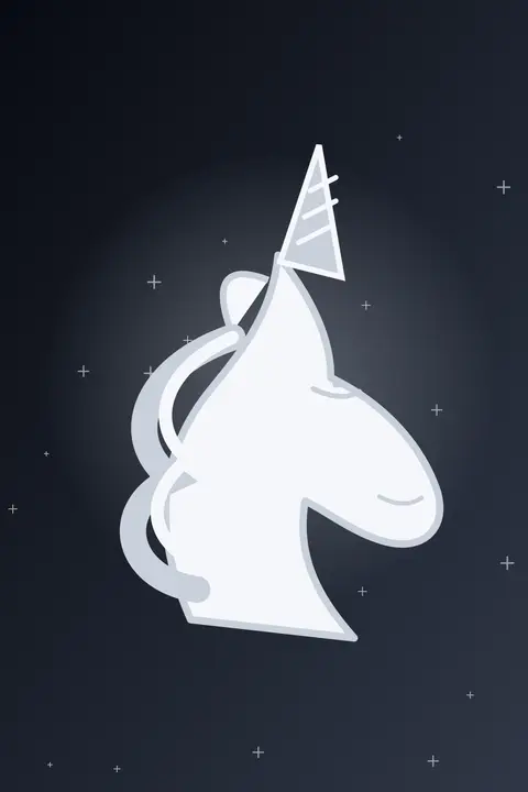Silver Mist unicorn aesthetic wallpaper in the dark collection