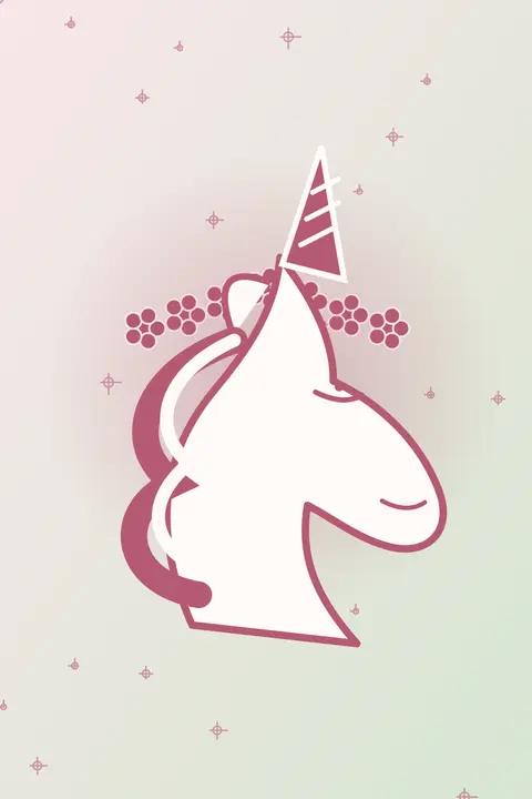 Rose Garden unicorn aesthetic wallpaper in the floral collection