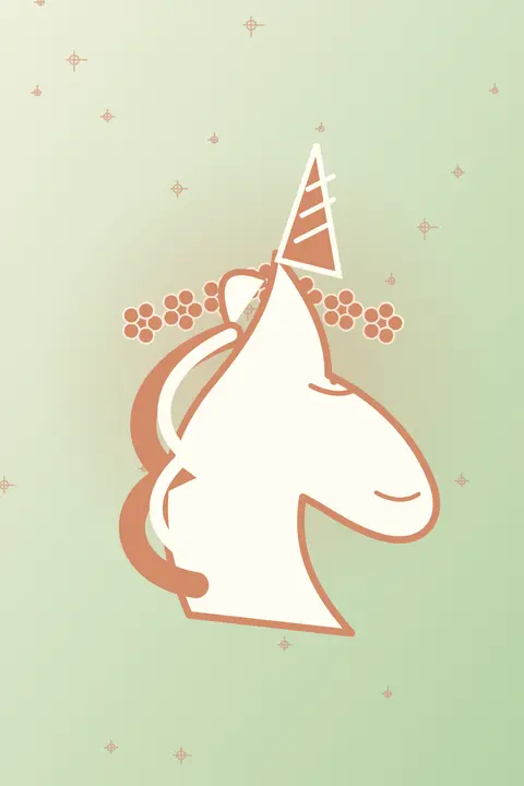 Wildflower Mane unicorn aesthetic wallpaper in the floral collection
