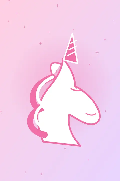 Bubblegum Stars unicorn aesthetic wallpaper in the kawaii collection