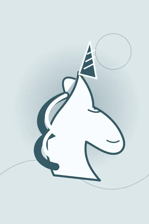 Nordic Blue unicorn aesthetic wallpaper in the minimalist collection