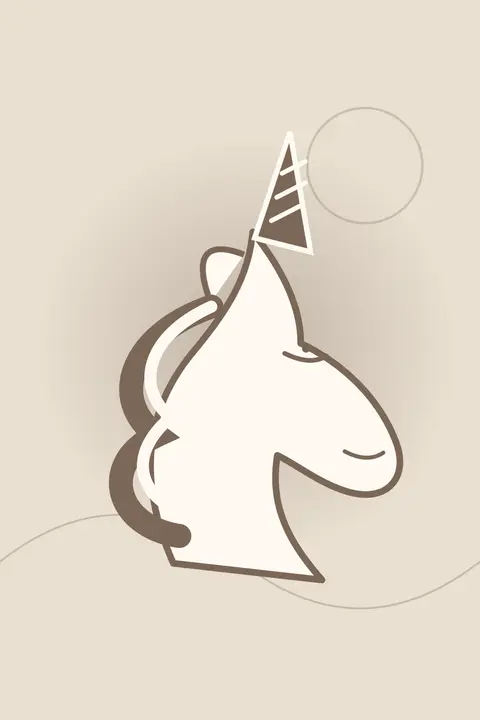 Quiet Arch unicorn aesthetic wallpaper in the minimalist collection