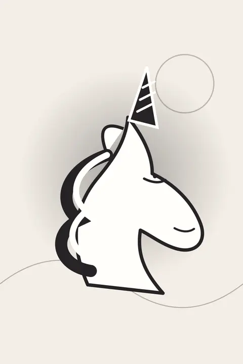 Single Line unicorn aesthetic wallpaper in the minimalist collection